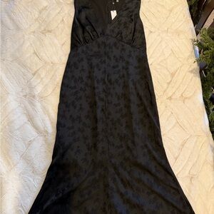 BCBG Black Floral Maxi Dress